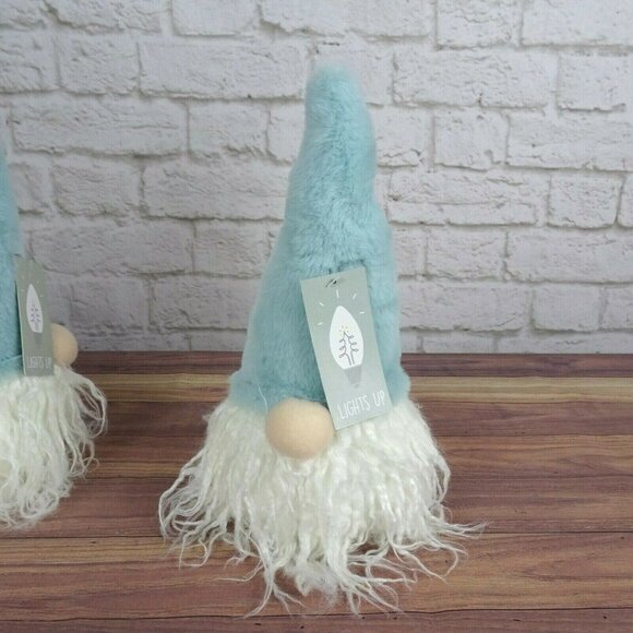 3-Set Gnome Home Decor Lights-Up Christmas Holidays Fleece Felt Fabric New - Picture 8 of 12